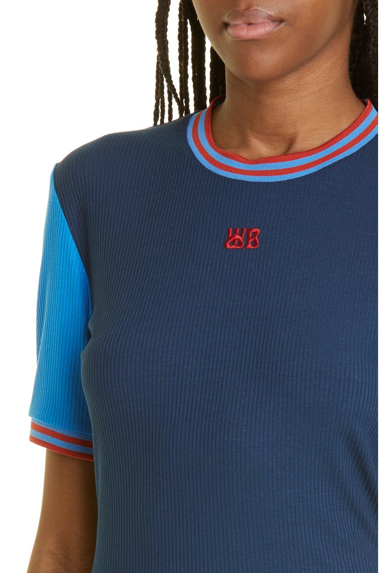 Shade Colorblock Rib T-Shirt, Alternate, color, NAVY