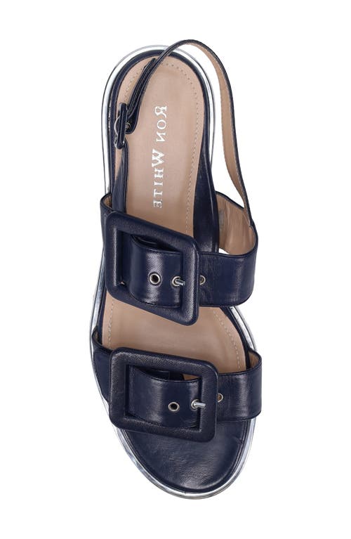 Ron White Callie Slingback Sandal In French Navy