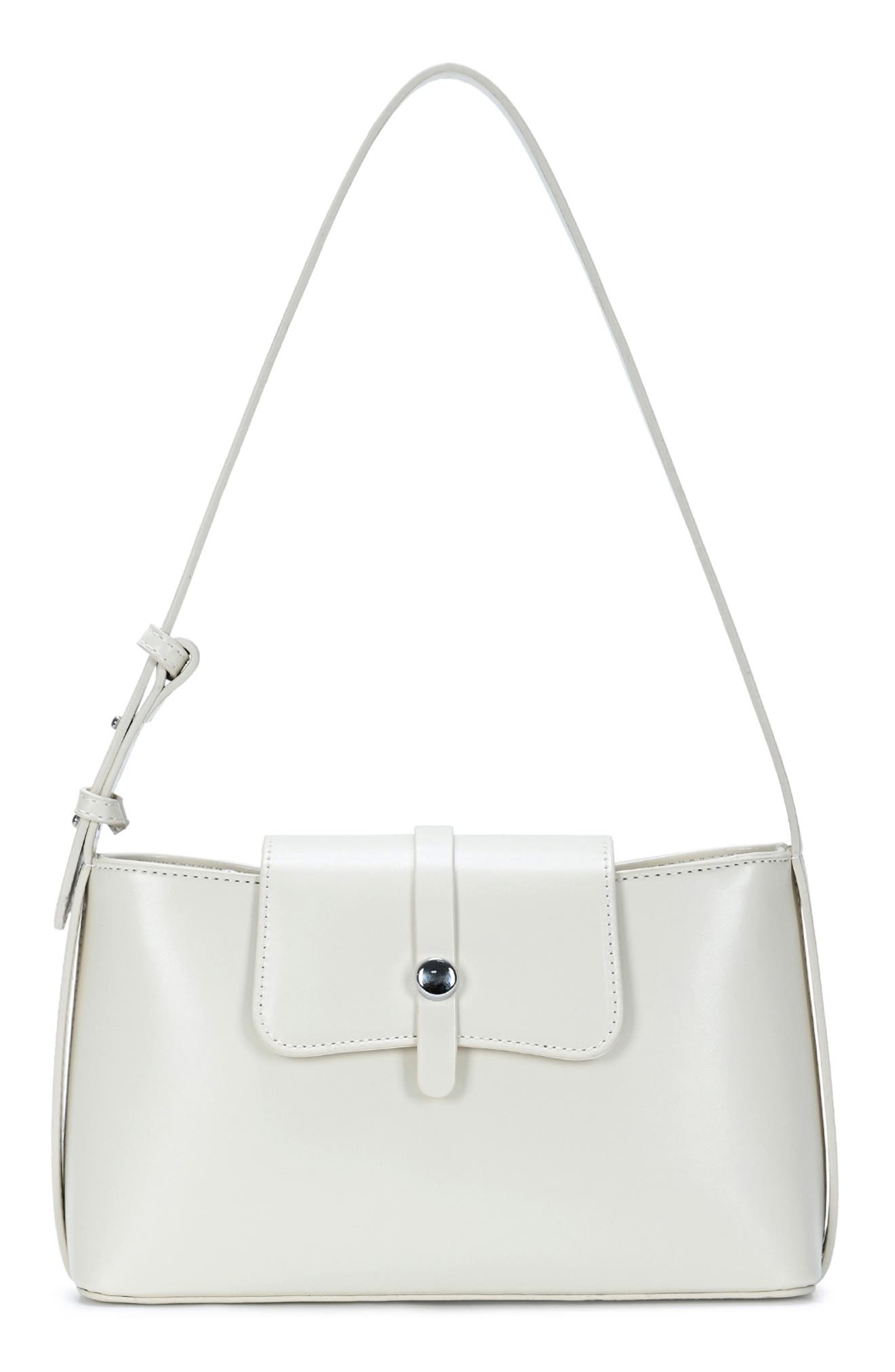 Faux Leather Shoulder Bag