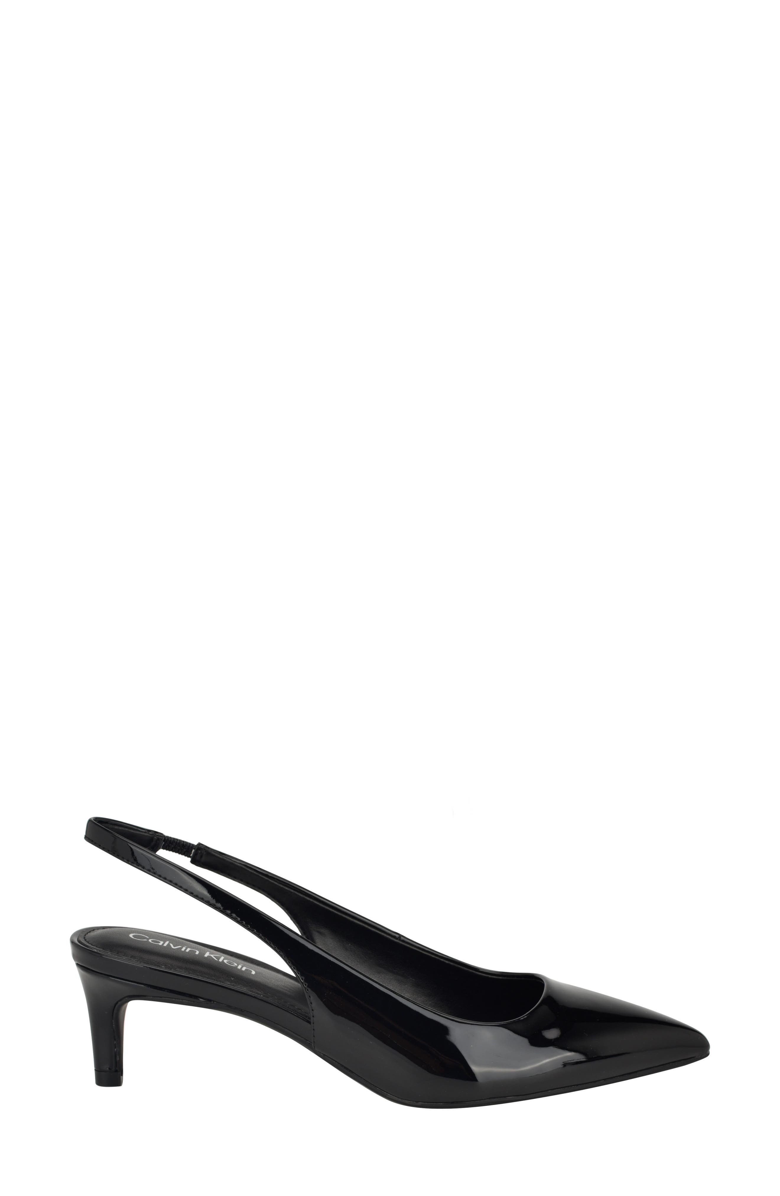Calvin Klein Dainty Kitten Heel Pointed Toe Slingback Pump, Alternate, color, 