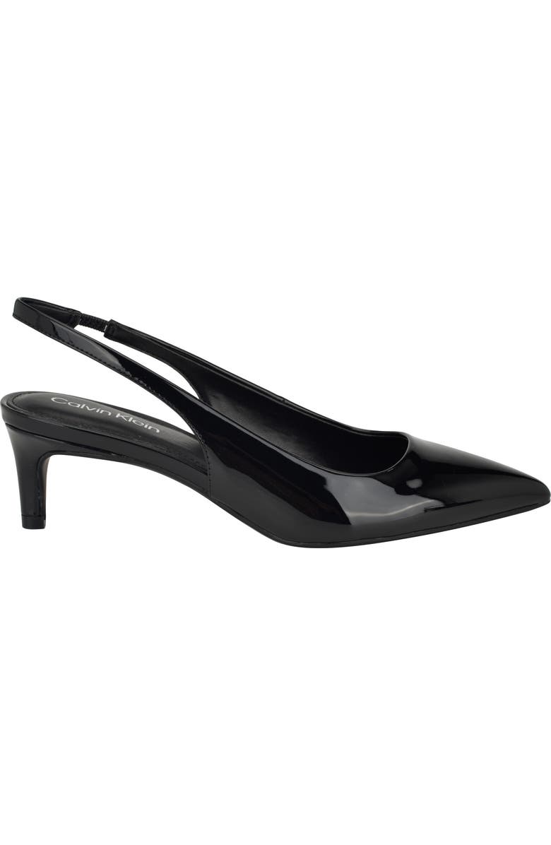 Calvin Klein Dainty Kitten Heel Pointed Toe Slingback Pump, Alternate, color,