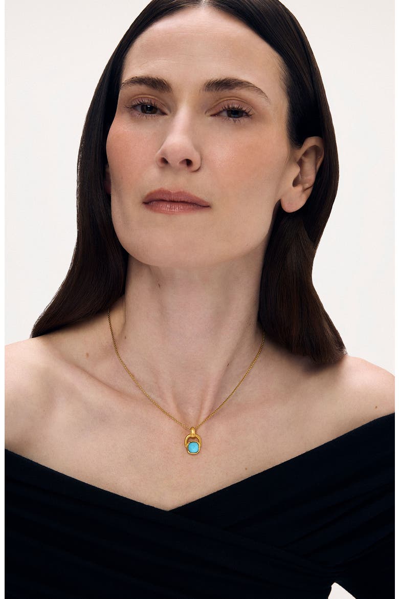 Monterey Pendant Necklace, Alternate, color, IRIDESCENT TURQ/ GOLD