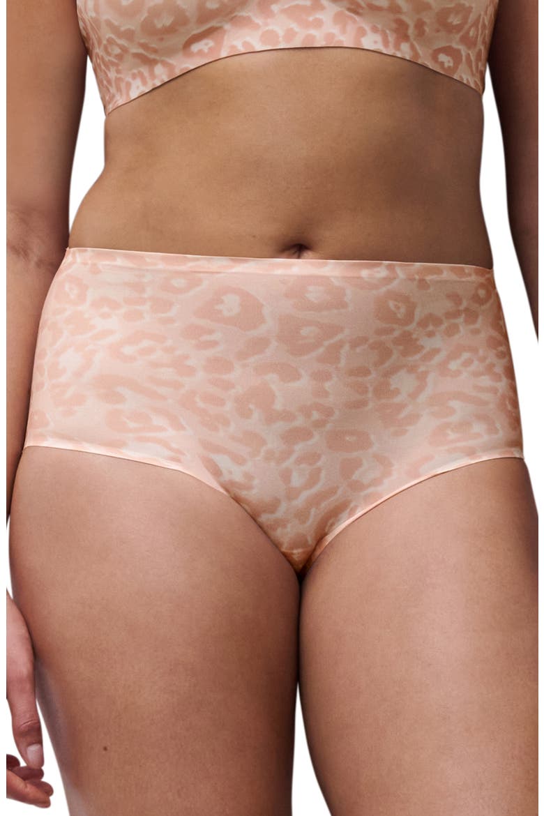 Soft Stretch High Cut Briefs, Main, color, LEO BLUSH