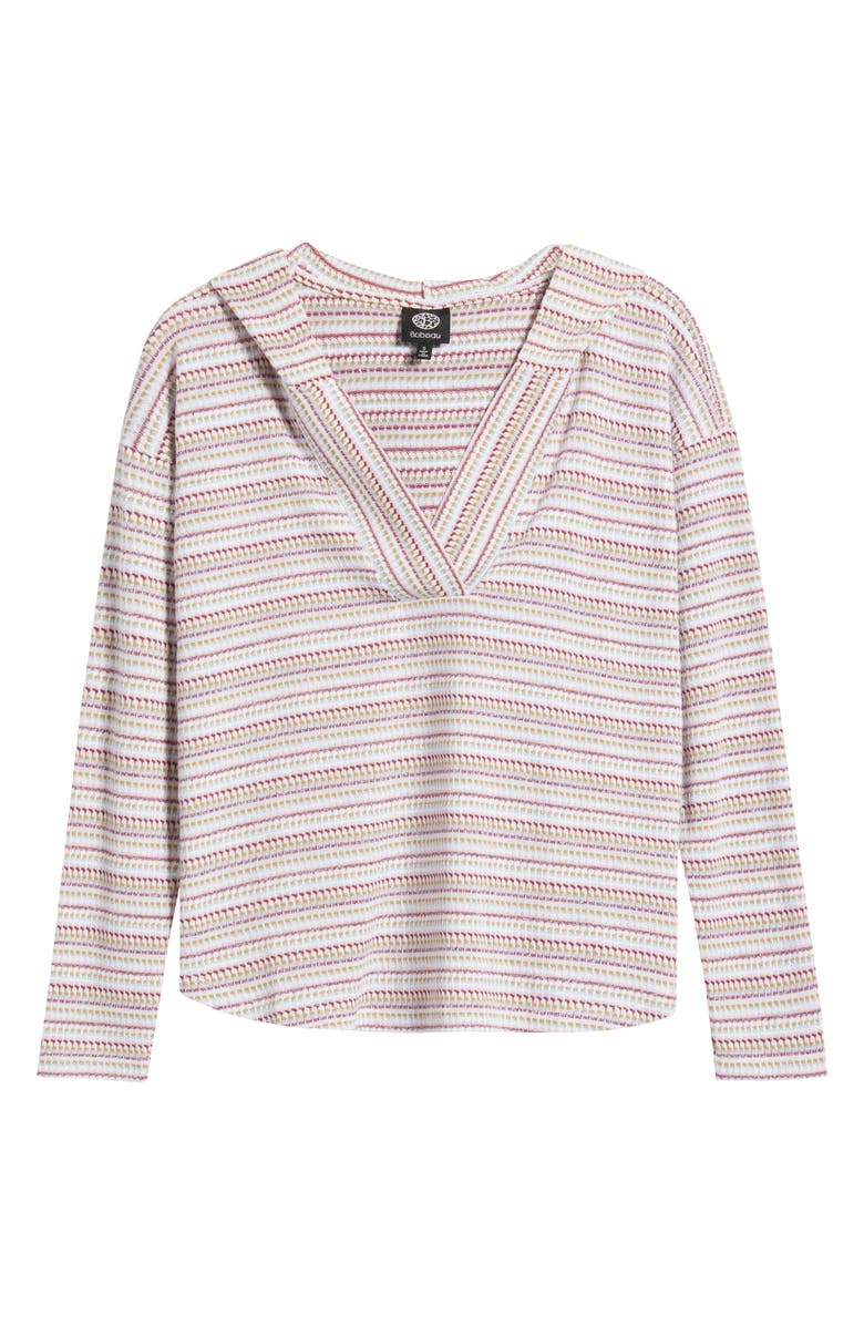 Bobeau Stripe Hoodie, Alternate, color,
