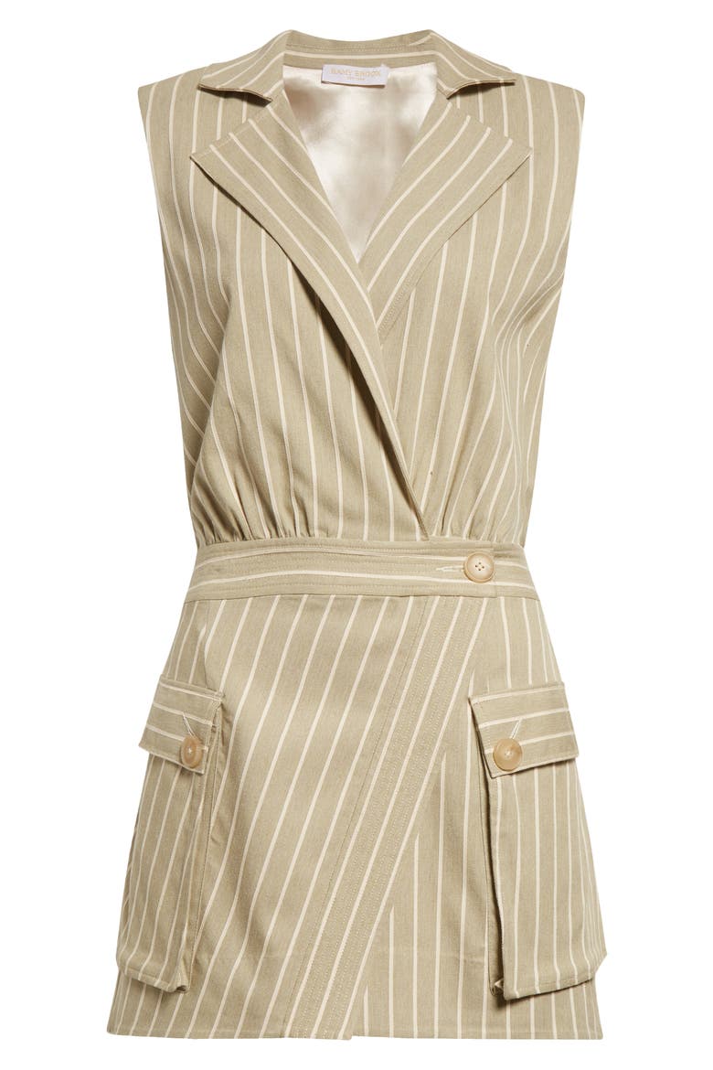Dianna Sleeveless Minidress, Alternate, color, MINT STRIPE