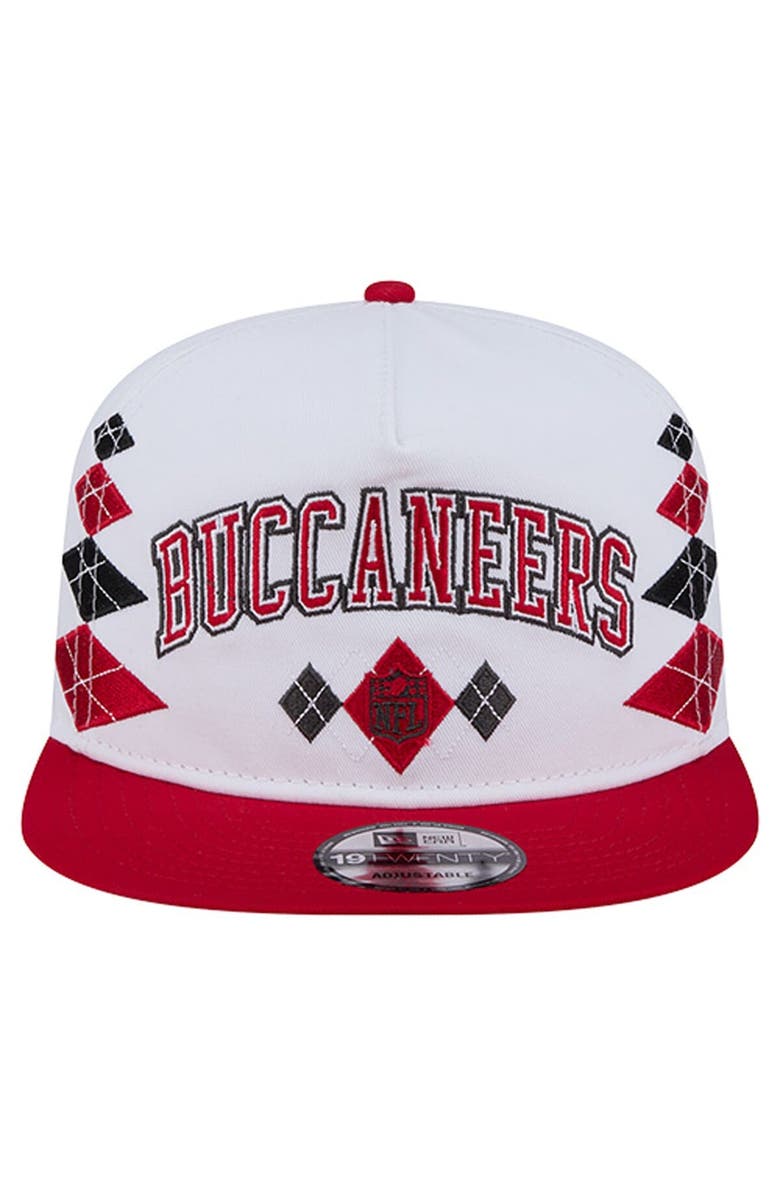 New Era Men's New Era  White Tampa Bay Buccaneers Argyle 19TWENTY Adjustable Hat, Alternate, color, White