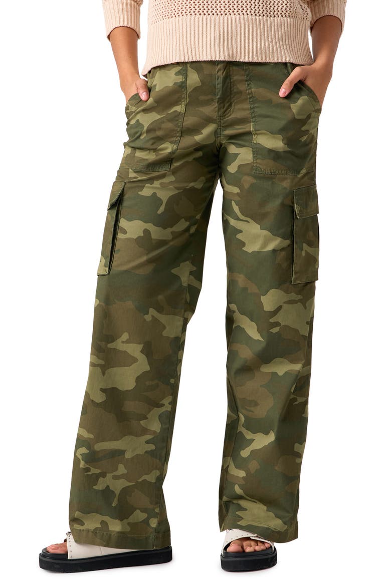Reissue Camo Print Stretch Cotton Cargo Pants, Alternate, color, RENEW CAMO