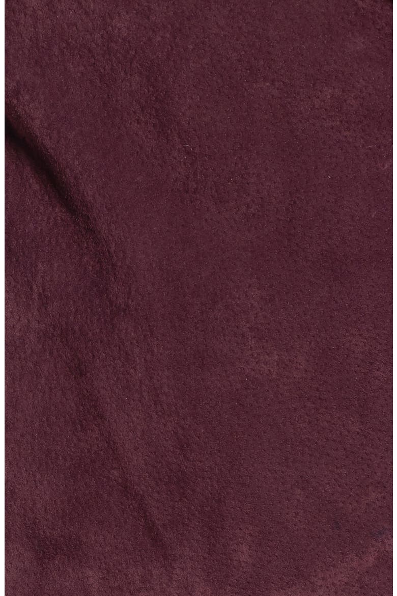 Suede Moto Jacket, Alternate, color, BURGUNDY