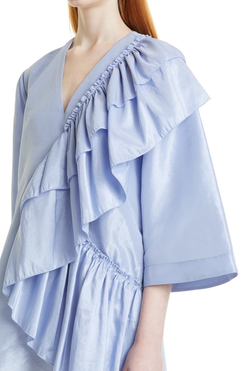 Stine Goya Marina Ruffle Taffeta Minidress, Alternate, color, 