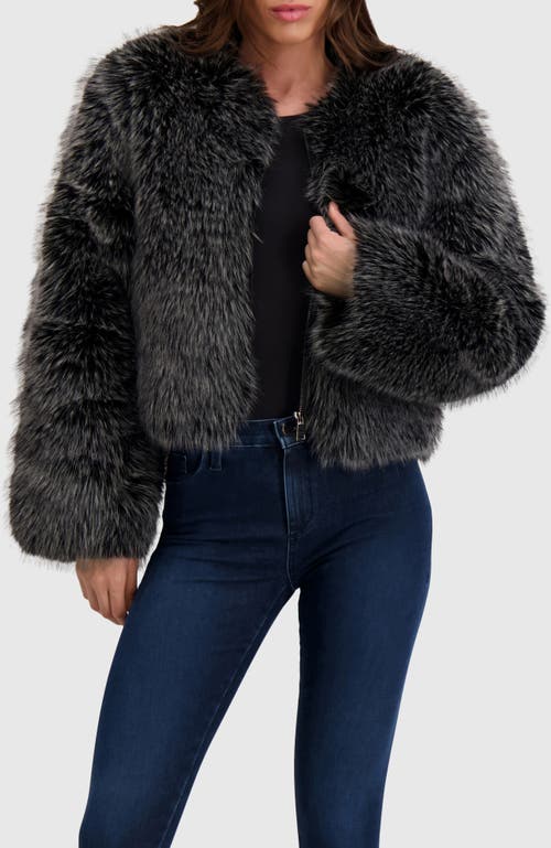 Lyla Grant Fur-free Fox (faux Fur) Bolero In Gray