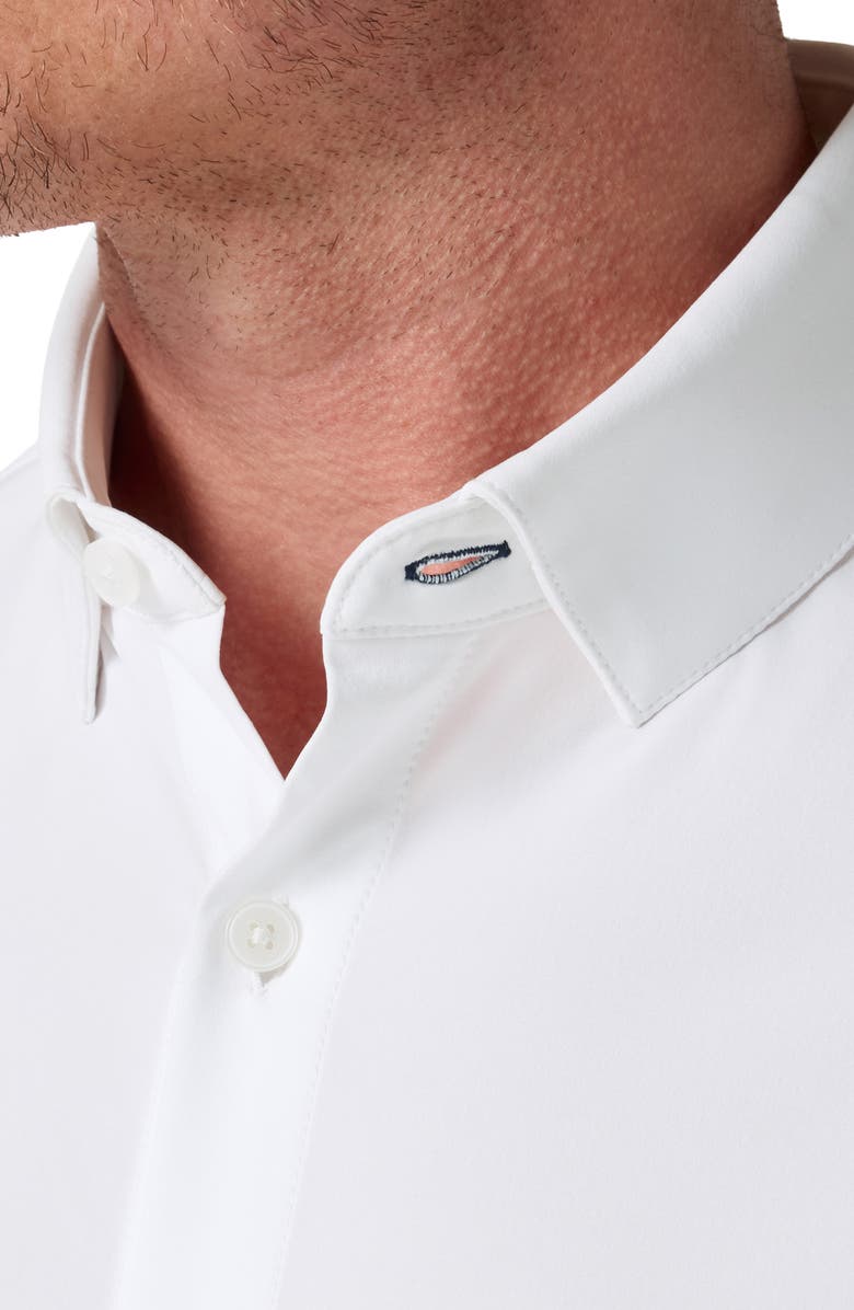 Mizzen+Main Leeward Solid Button-Up Shirt, Alternate, color, White Solid