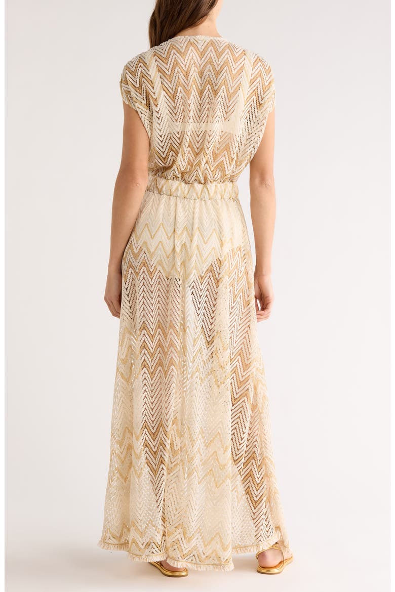 Katherine Cover-Up Maxi Dress, Alternate, color, SANDSTONE CHEVRON