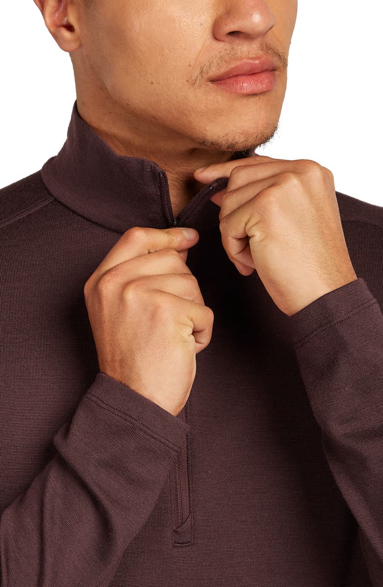 Icebreaker 260 Tech Merino Wool Half Zip Pullover, Alternate, color, Java