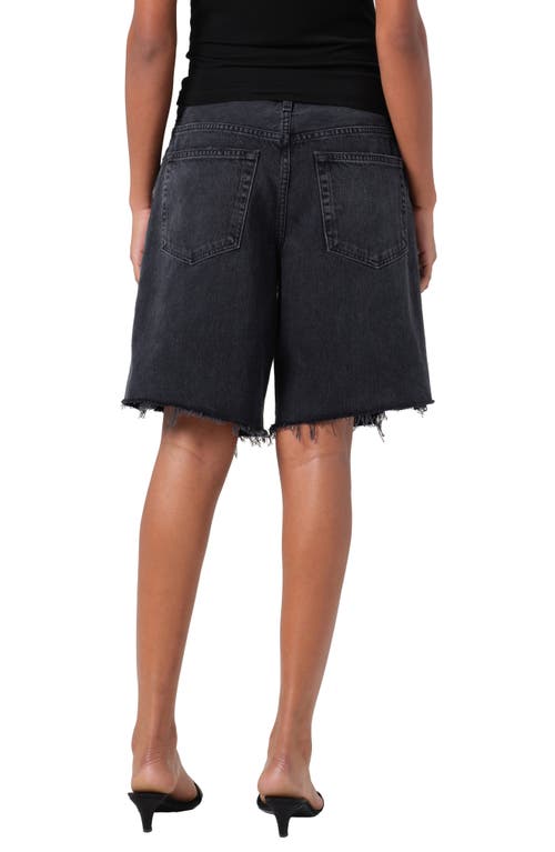 Agolde Indra Distressed Denim Shorts In Bounce