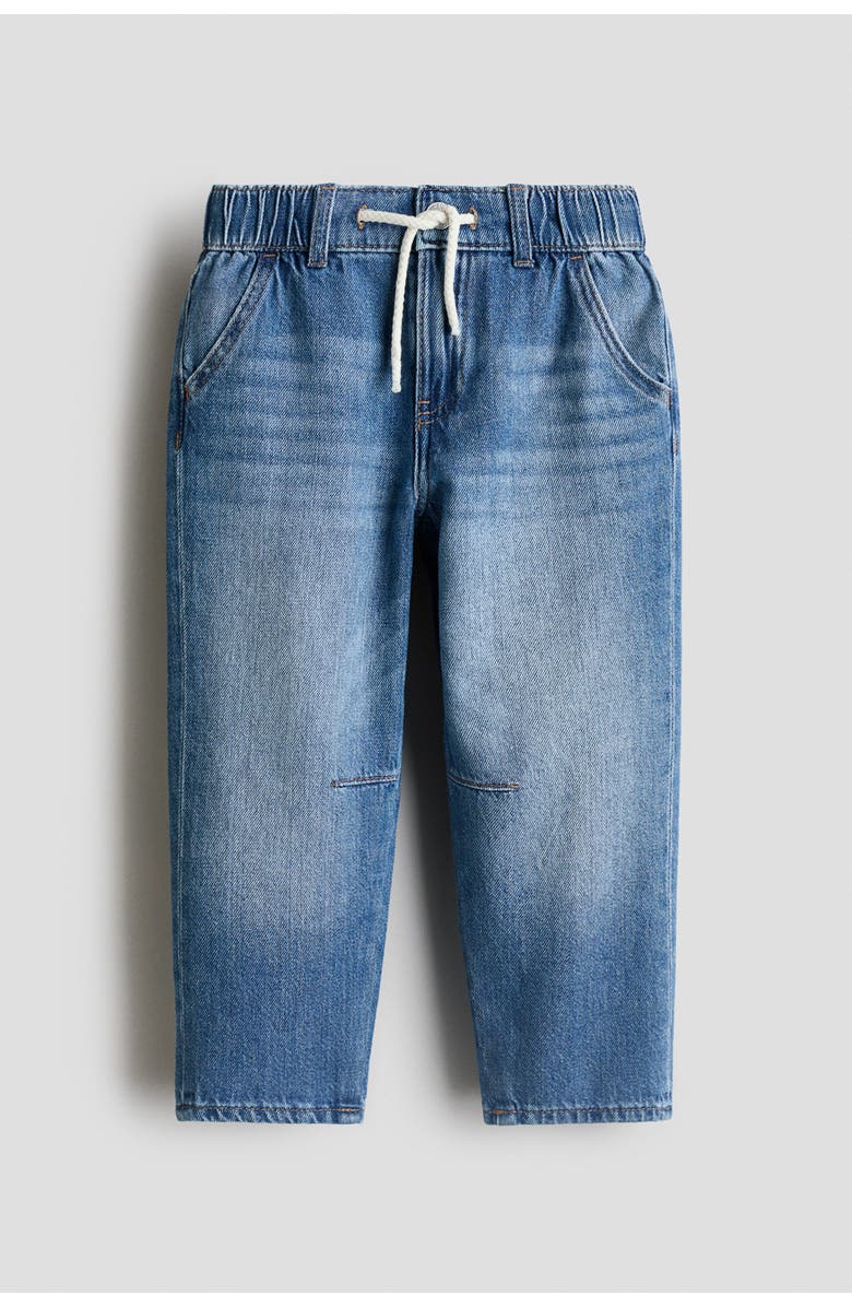 H&M Cotton Denim Joggers, Main, color, Denim Blue