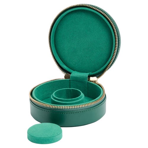 Wolf Sophia Round Zip Case In Green