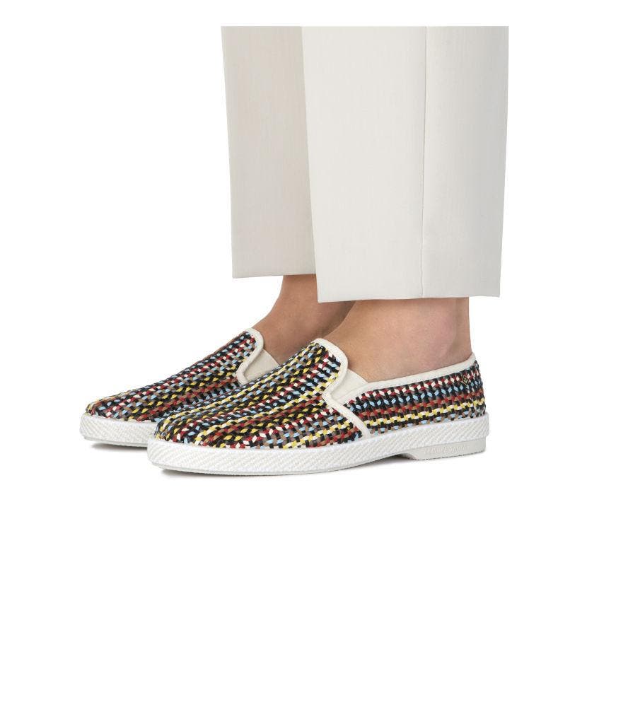 Rivieras Lord Woven Leatherette Slip-On Loafer, Alternate, color, Multi