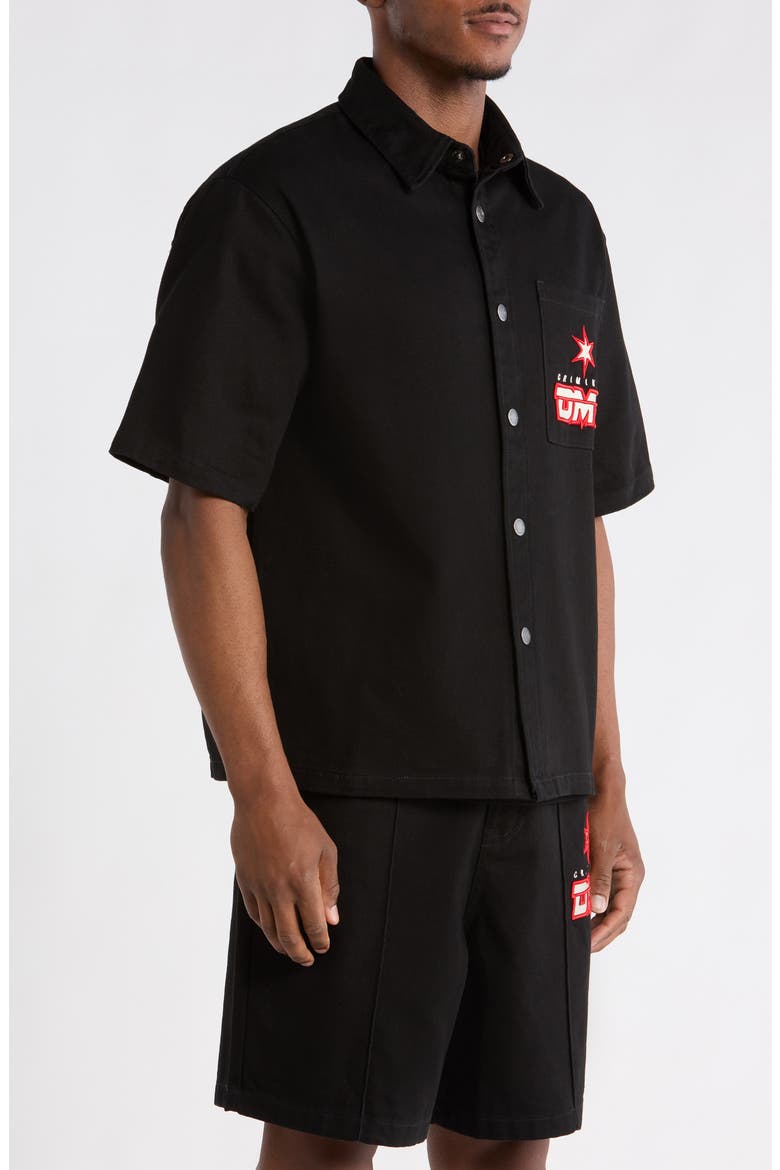 Star Logo Shirt, Alternate, color, BLACK