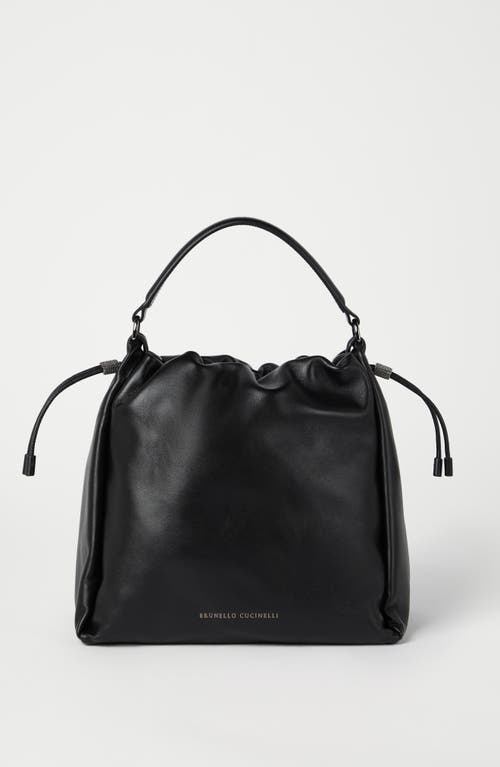 BRUNELLO CUCINELLI BRUNELLO CUCINELLI SOFT LEATHER MELLOW BUCKET BAG