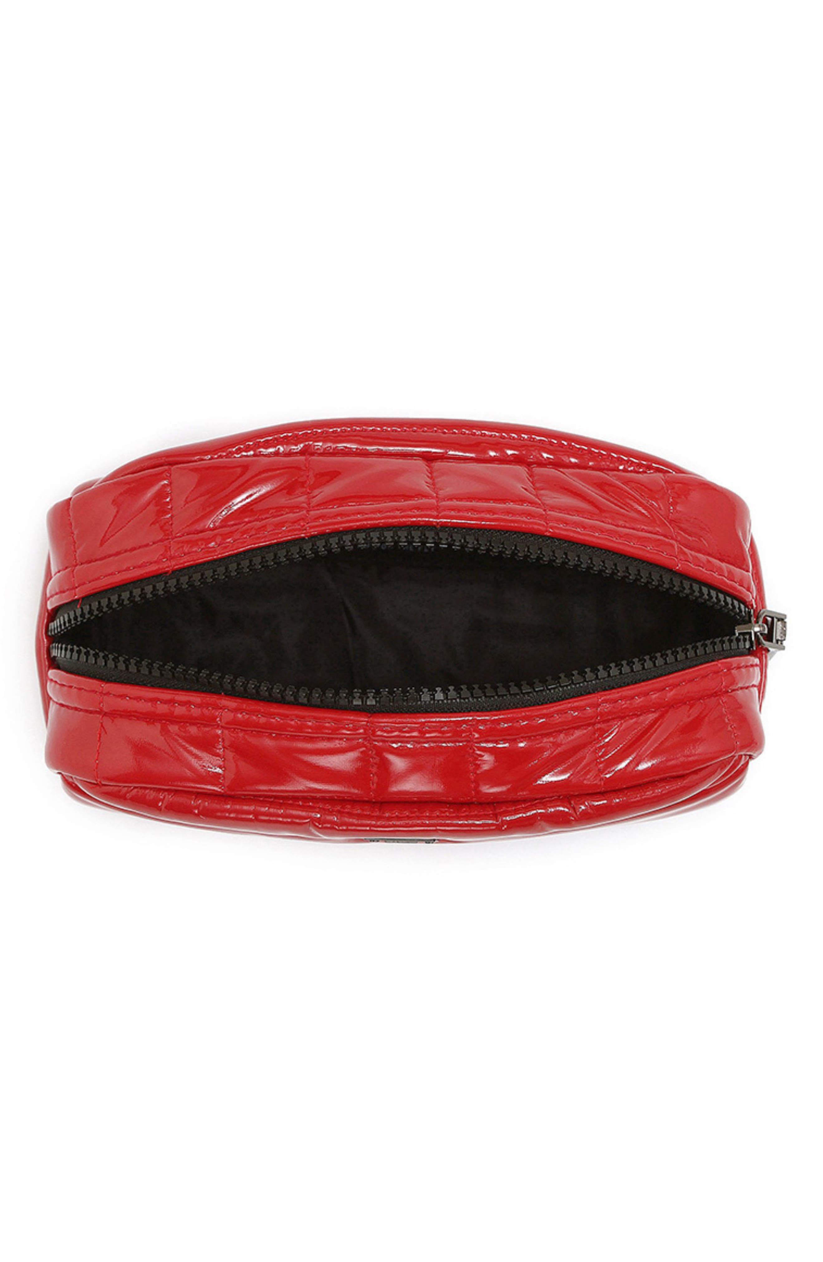 Touch-Up Carryall Faux Leather Essentials Pouch, Alternate, color, LIPSTICK PATENT