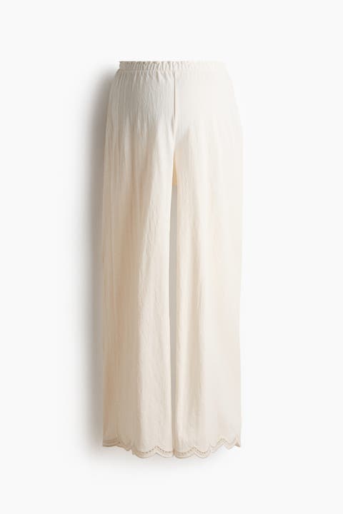 Mama Scalloped Pull-on Trousers