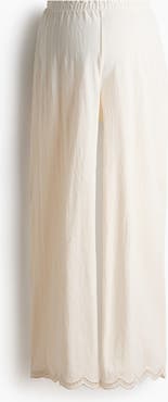 H&M Mama Scalloped Pull-on Trousers