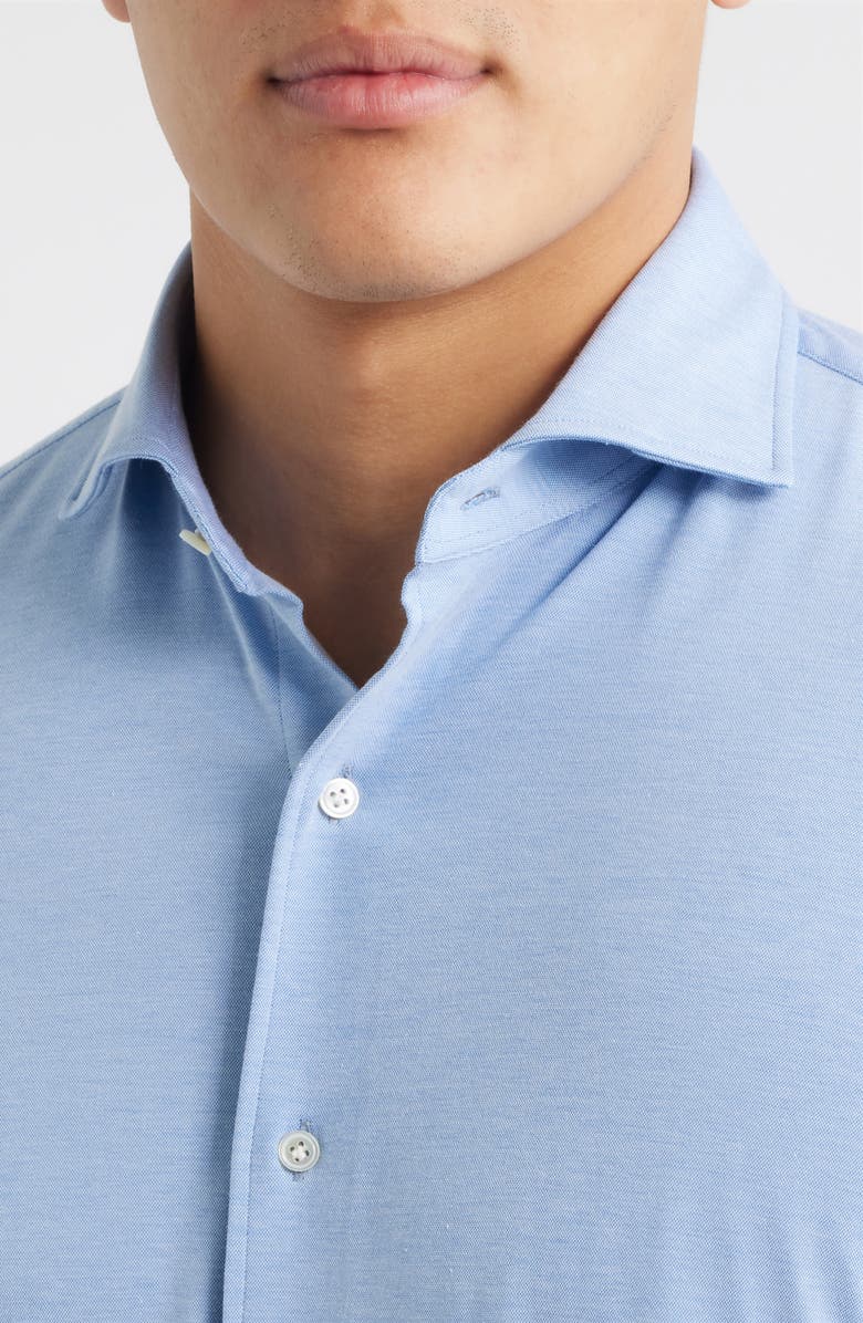 Peter Millar Excursionist Flex Tailored Fit Wrinkle Resistant Button-Up Shirt, Alternate, color, Dusk Blue