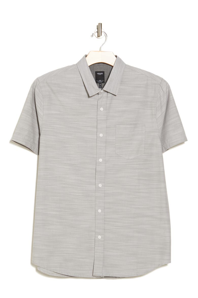 Lennox Short Sleeve Button-Up Shirt, Alternate, color, COBRA