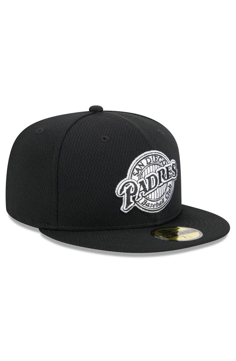 New Era Men's New Era Black San Diego Padres 2025 MLB Clubhouse 59FIFTY Fitted Hat, Alternate, color, 