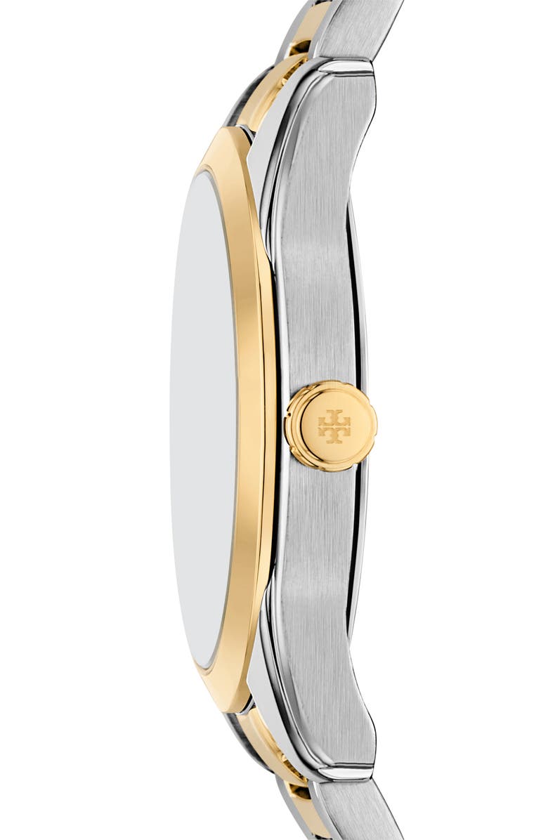 Tory Burch The Miller Two-Tone Bracelet Watch, 34mm, Alternate, color, Two Tone