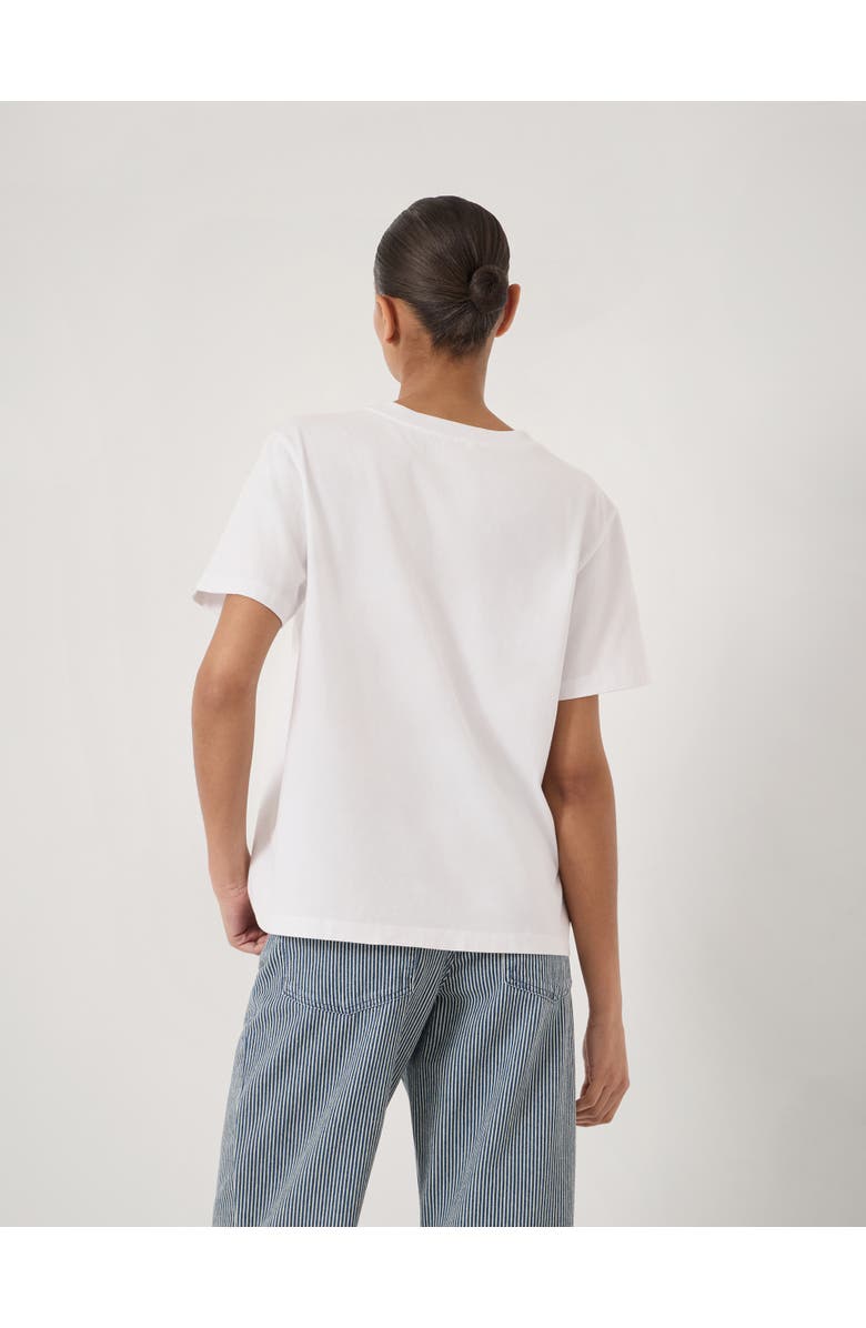 Hush Short Sleeve Crew Neck Graphic T-Shirt, Alternate, color, White
