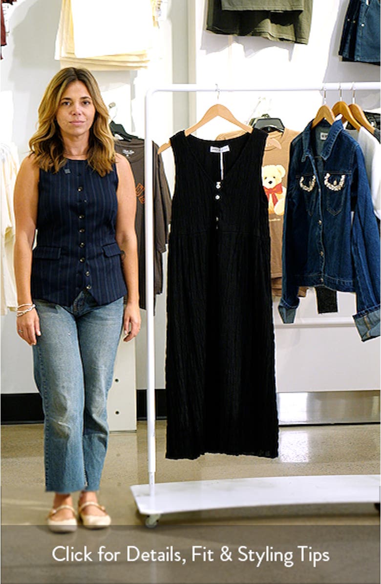 Sam Stretch Cotton Button-Up Midi Dress, sales video thumbnail