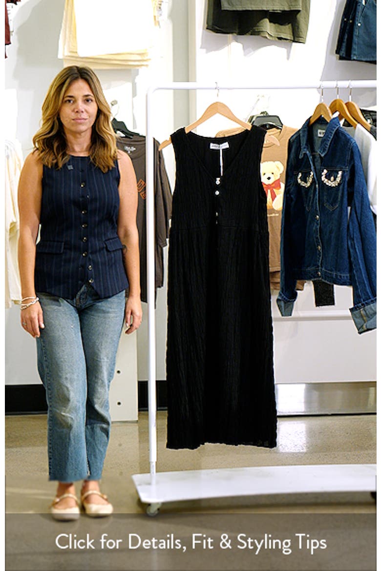 Sam Stretch Cotton Button-Up Midi Dress video