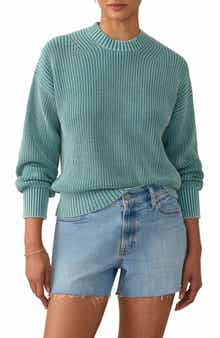 Sunwashed Organic Cotton Fisherman Sweater
