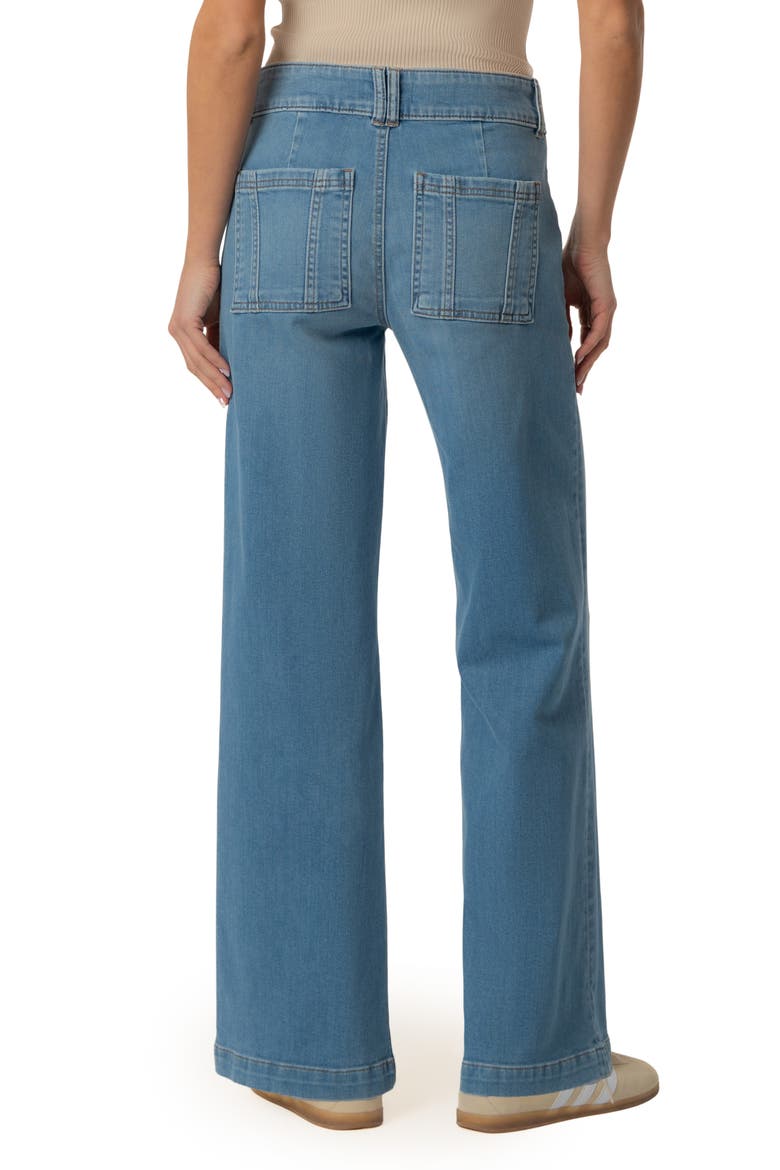 Jodi High Waist Wide Leg Utility Jeans, Alternate, color, DRAFT W/ MEDIUM