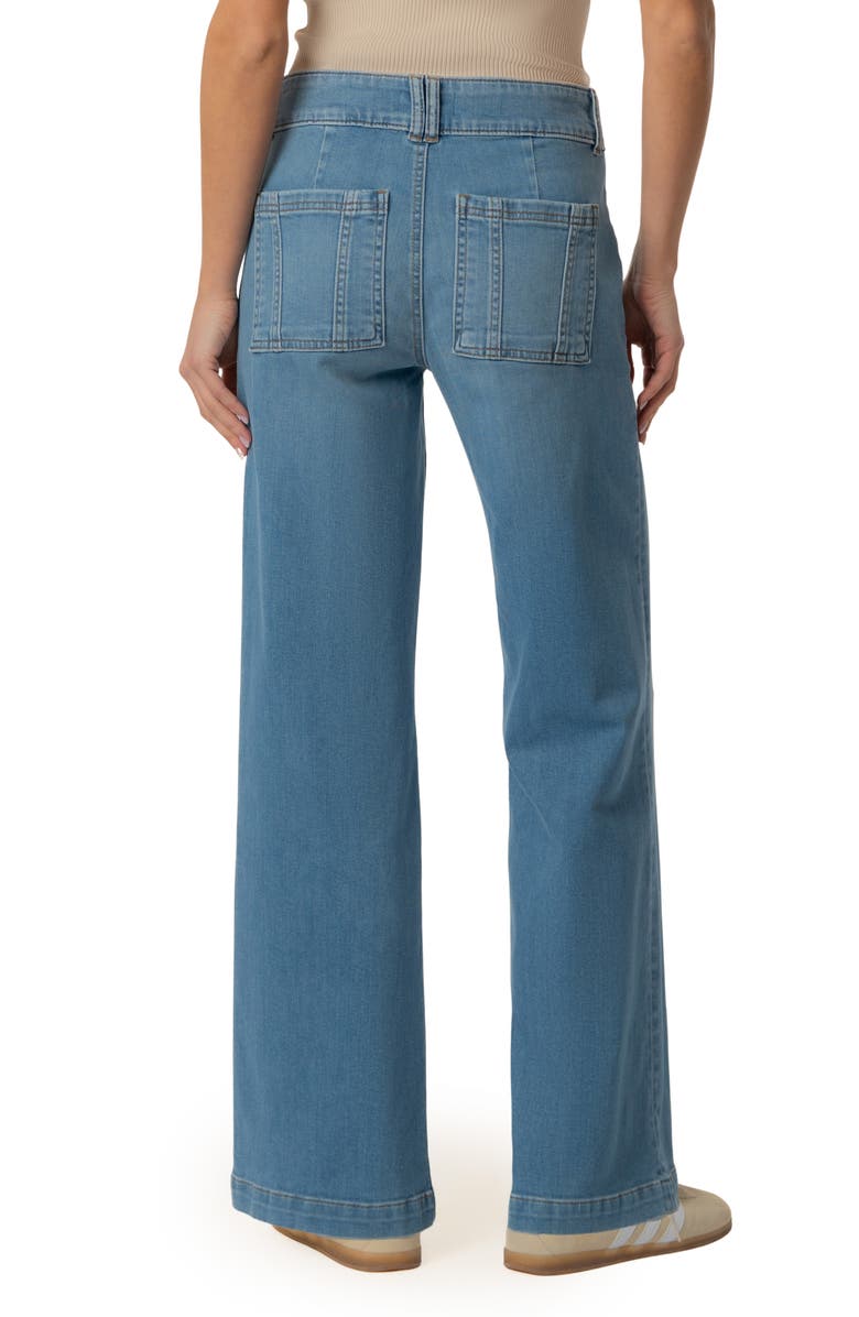KUT from the Kloth Jodi High Waist Wide Leg Utility Jeans, Alternate, color, Draft W/ Medium