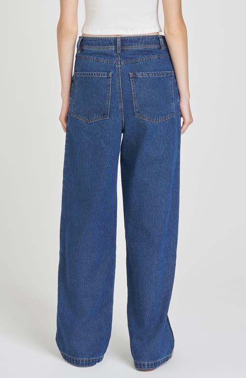Wayf Mercer Denim Track Pants In Blue