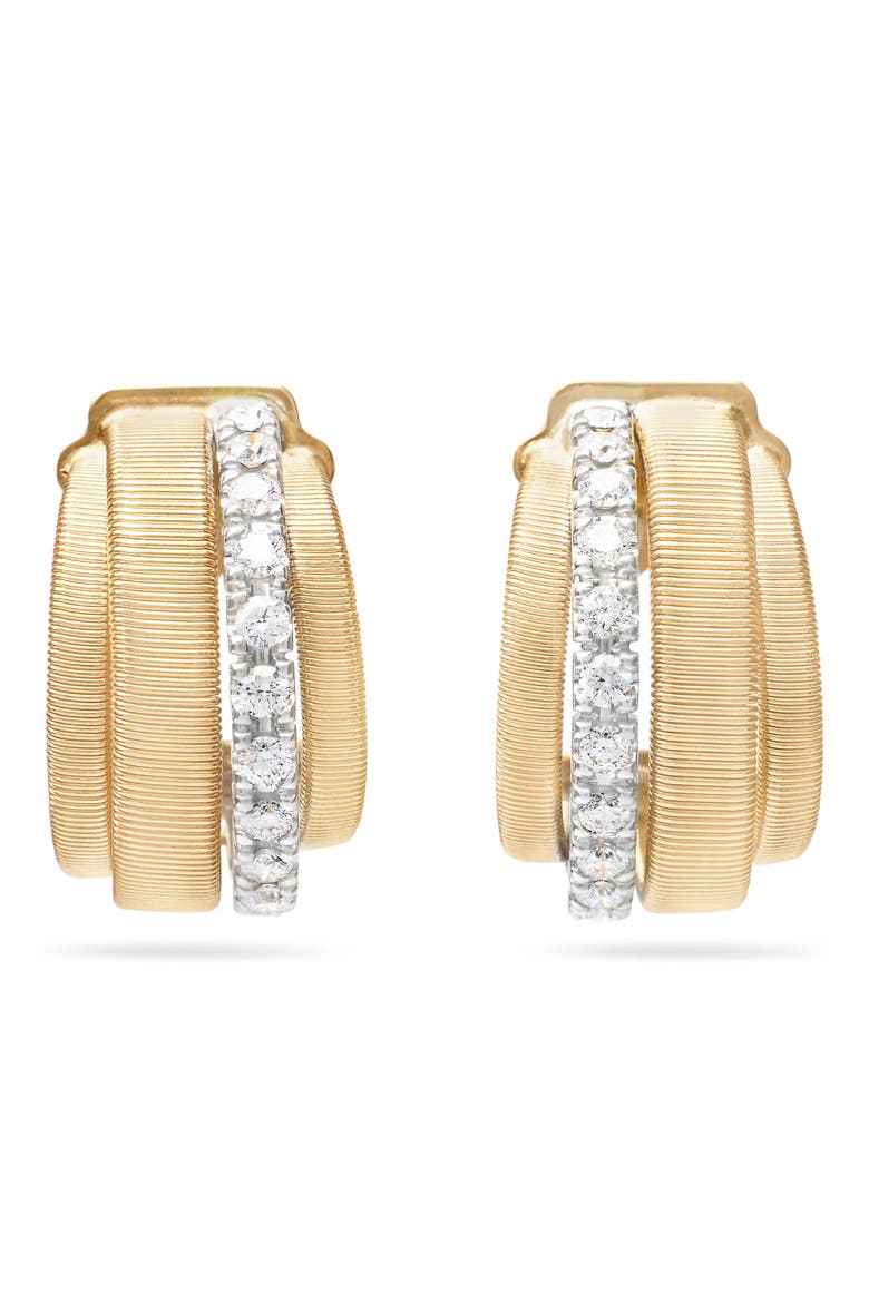 Masai 18K Gold Coil & Diamond Hoop Earrings, Alternate, color, 18K YELLOW GOLD