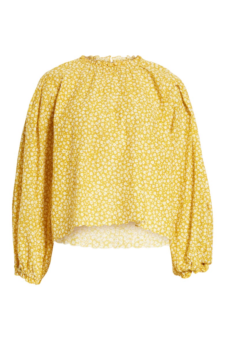 The Chime Top, Alternate, color, SUNBEAM LEOPARD FLORAL