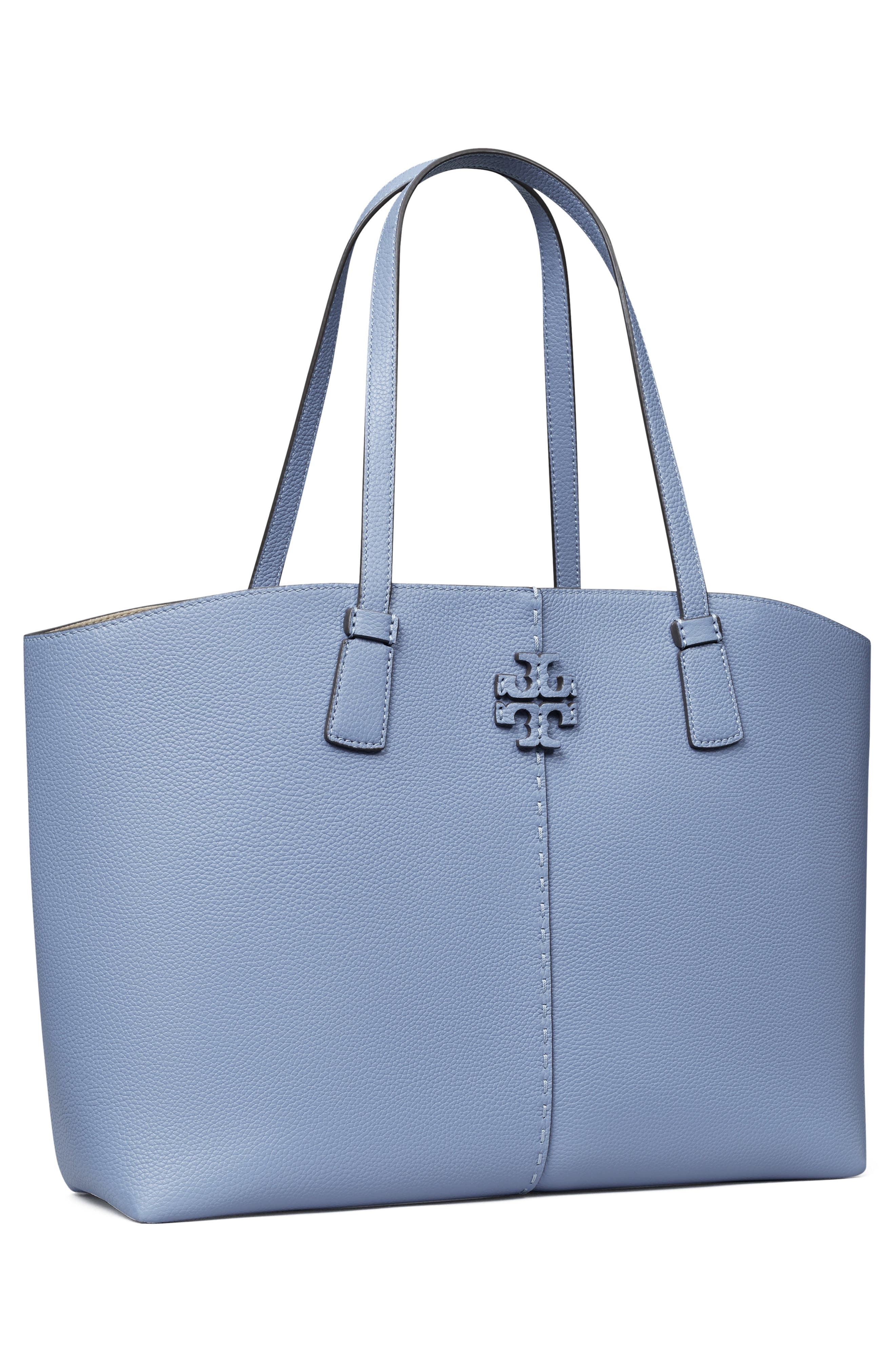 McGraw Leather Tote, Alternate, color, BLUEWOOD