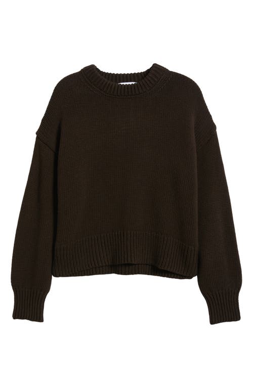Shop Mango Chunky Knit Sweater In Brown