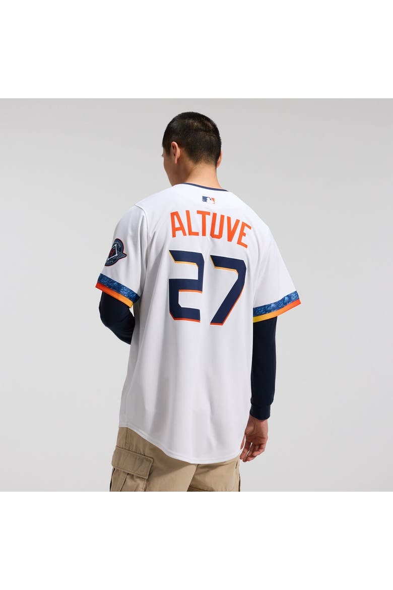Men's Nike Jose Altuve White Houston Astros 2025 City Connect Limited Player Jersey, Alternate, color, White
