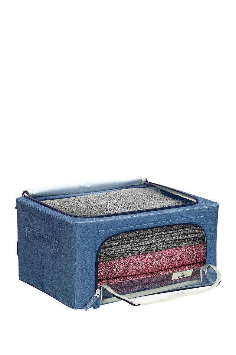 Blue Storage Box With Window - Set of 2, Alternate, color, BLUE