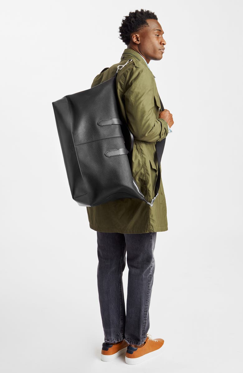 Shinola Canfield Classic Leather Duffle Bag, Alternate, color,