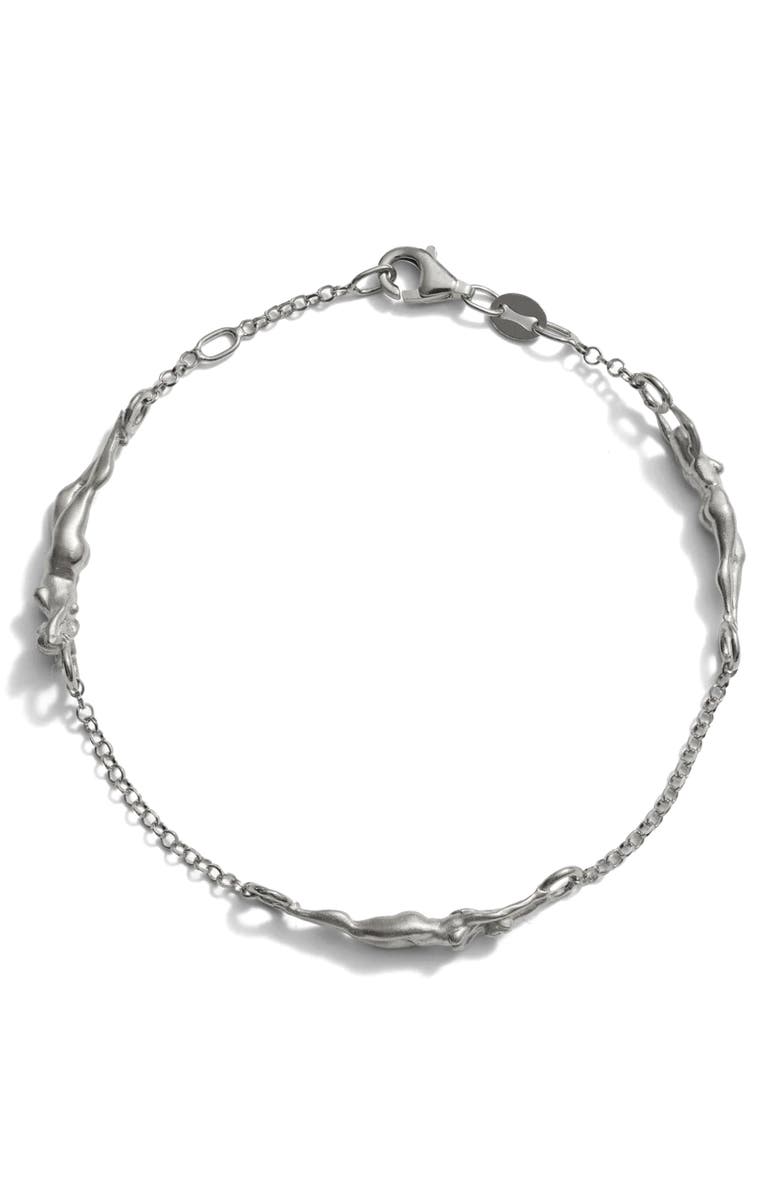 Awe Inspired Divine Feminine Bracelet, Main, color, 925 Sterling Silver
