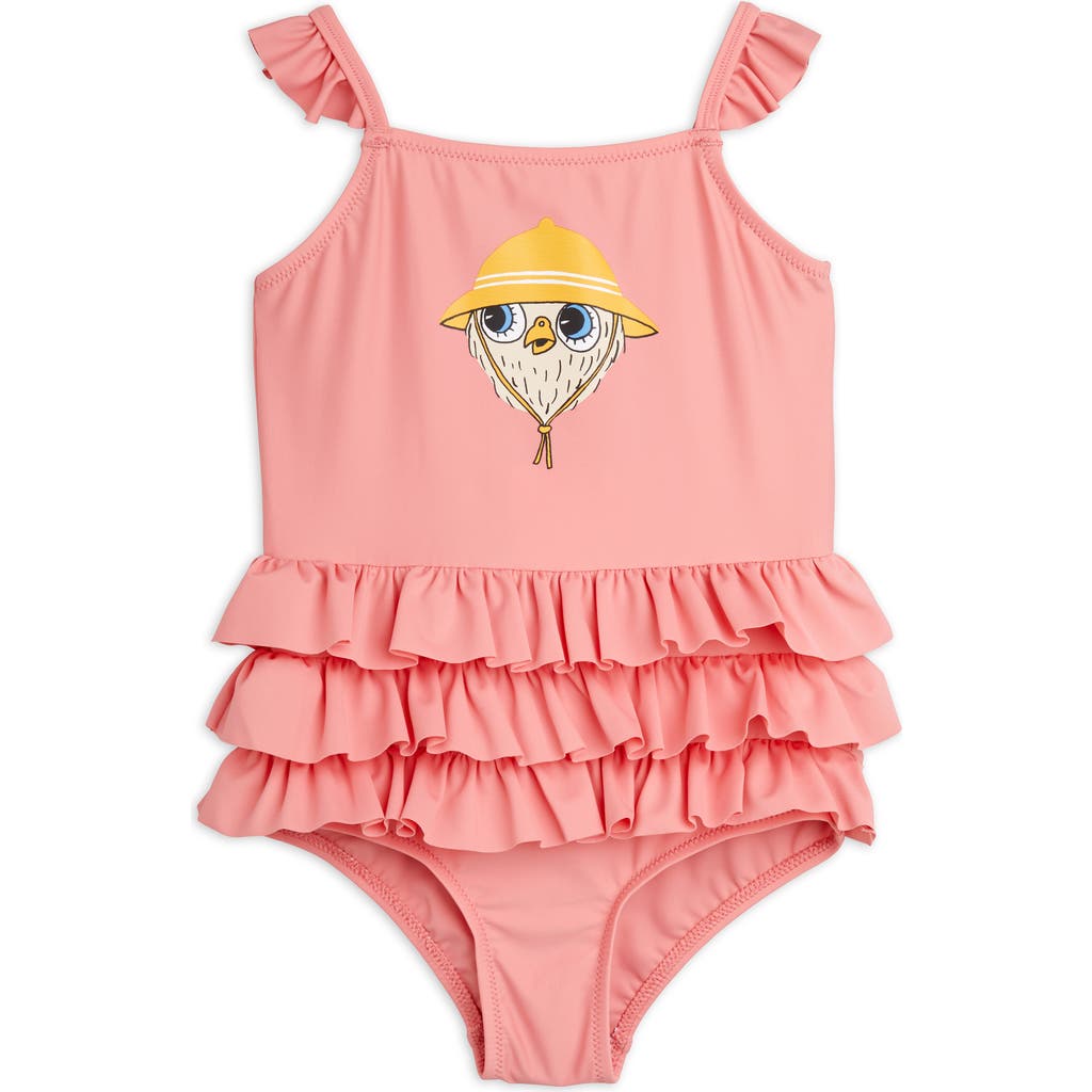 Mini Rodini Printed Ruffle-trimmed Swimsuit