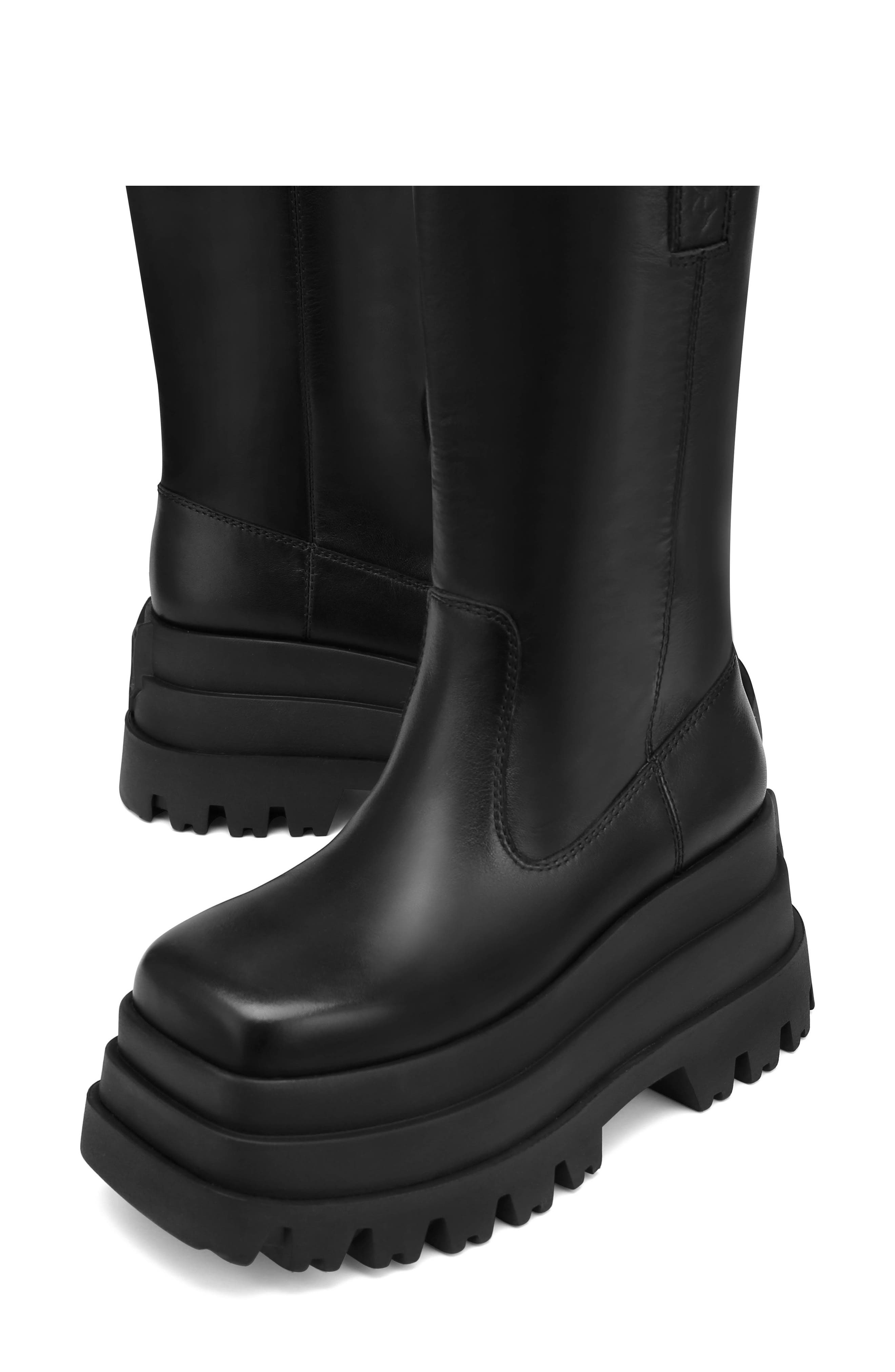 Naked Wolfe Serious Black Platform Boot, Alternate, color, 
