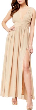 BY DESIGN Love by Design Athen Plunging V-Neck Maxi Dress