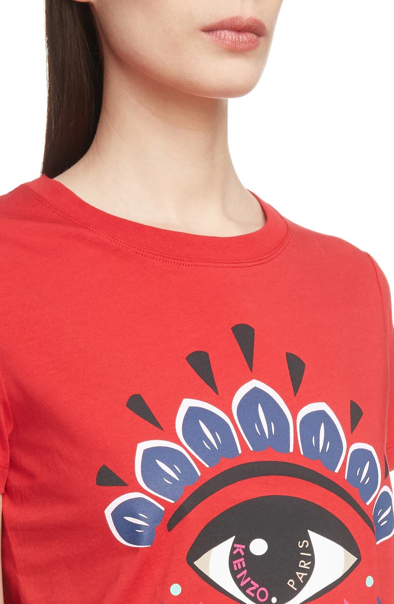 KENZO Eye Classic Tee, Alternate, color, Medium Red