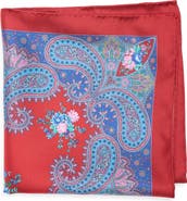 Robert Graham Paisley Floral Silk Pocket Square